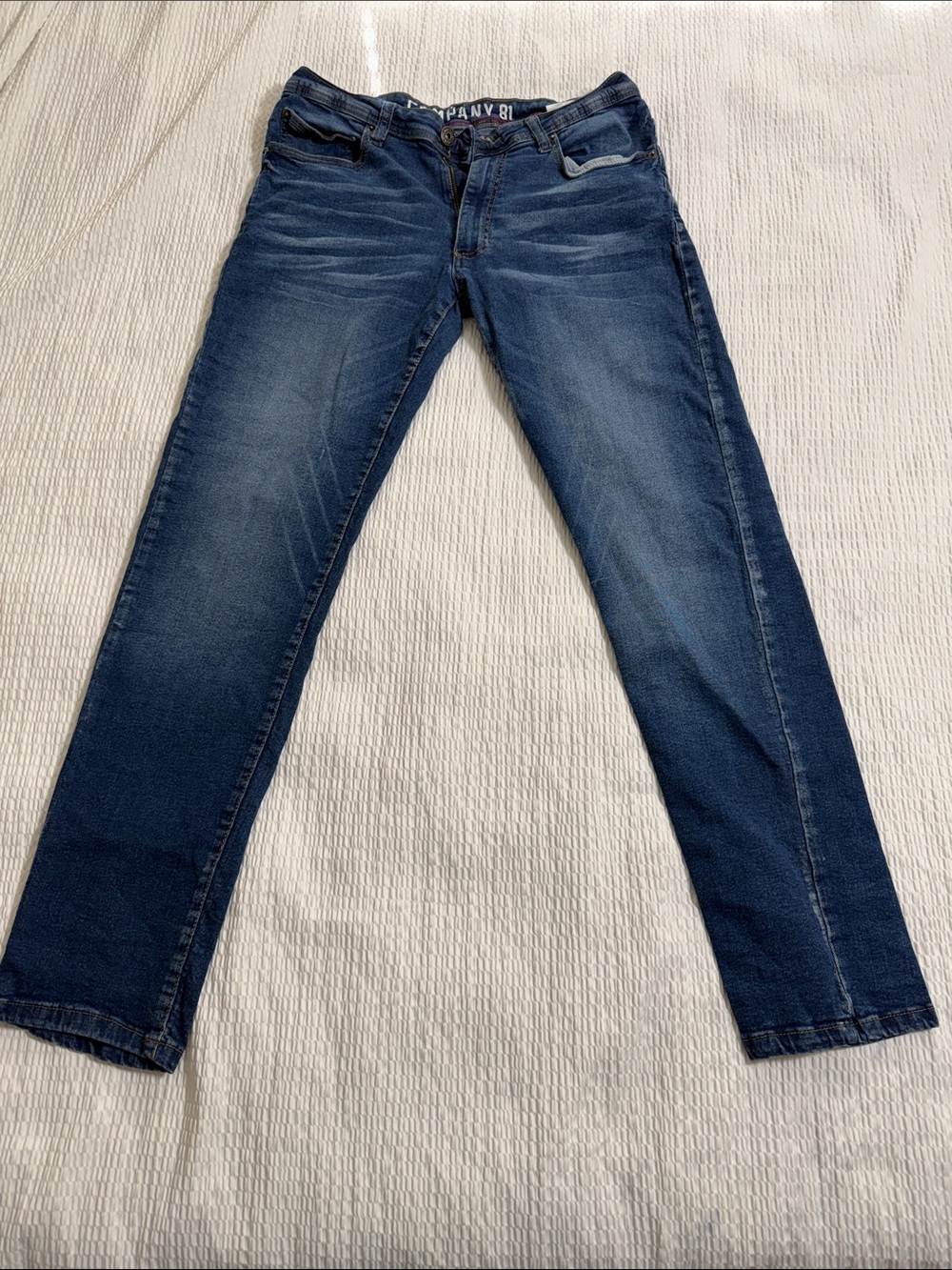 Company 81 Slim Straight Dark Wash Jeans - Blue